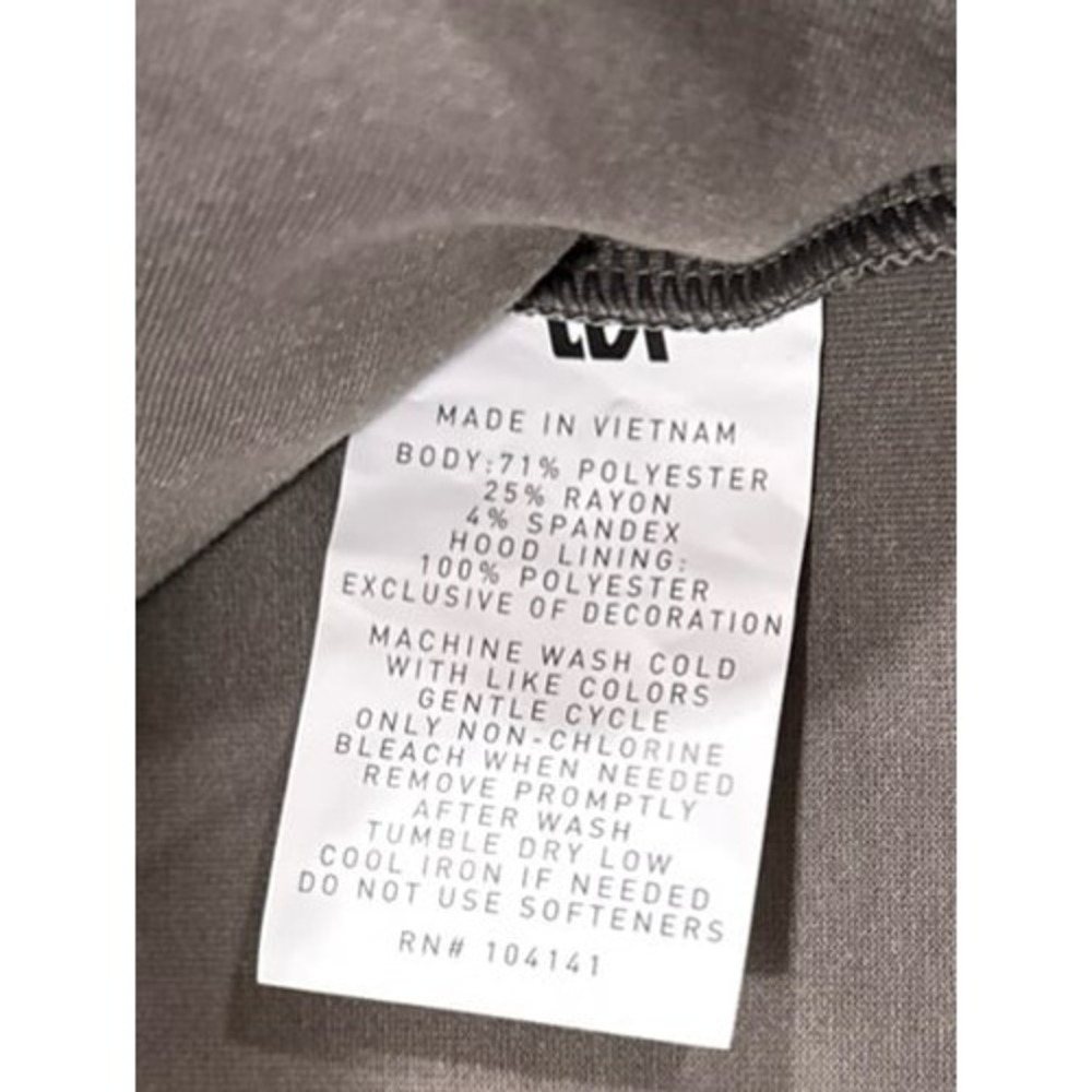 Men's VRST Warm Pewter Pinnacle‎ Fleece Full Zip Hoodie Athletic Jacket - Small - Picture 3 of 5